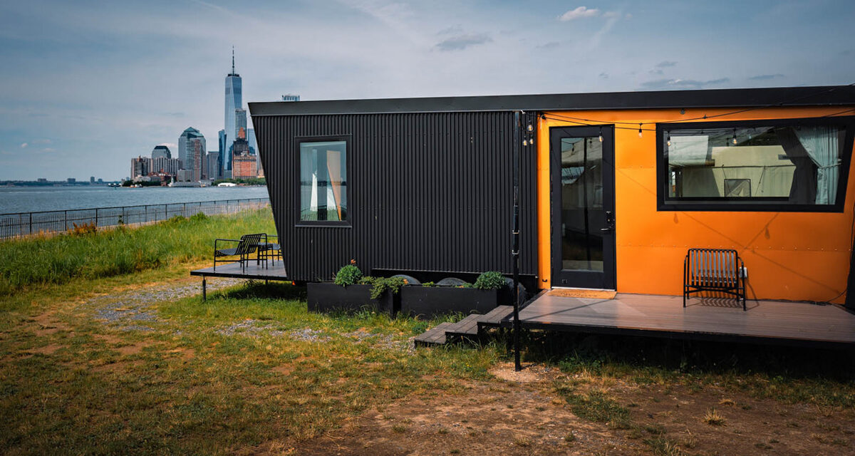 Outlook Shelter at Collective Retreats Governors Island glamping in NYC